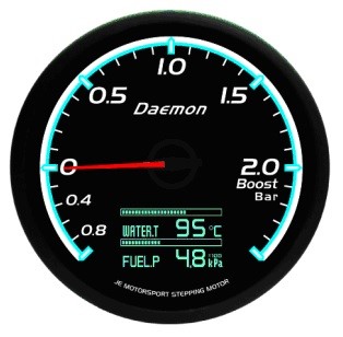 [D7OLEDBT001-K-7C-60] Daemon Oled 7 In One Gauge (2B,WT,FP,OP,OT,ET,VOLT)
