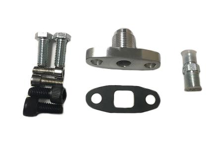 [ATP-BWF-002] ATP Turbo -4AN OIL FEED & -10AN DRAIN Borg Warner Flange