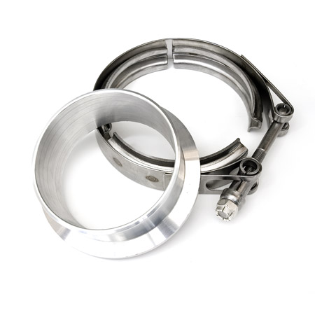 [ATP-FLS-055] ATP Turbo 3.5" V-Band Flange & Clamp Set for Outlet G42 & others