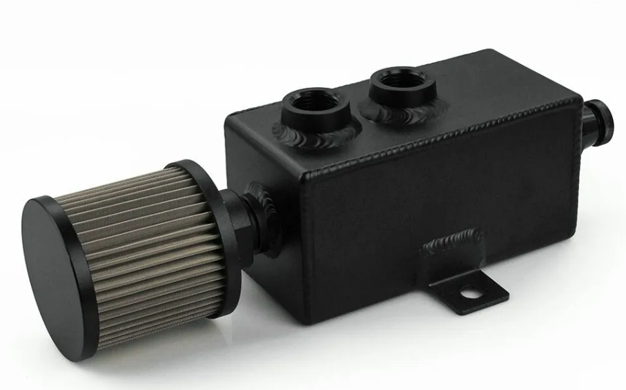 [F-005-BK] ANF Aluminum Oil Catch Can (Black, 1.0L)