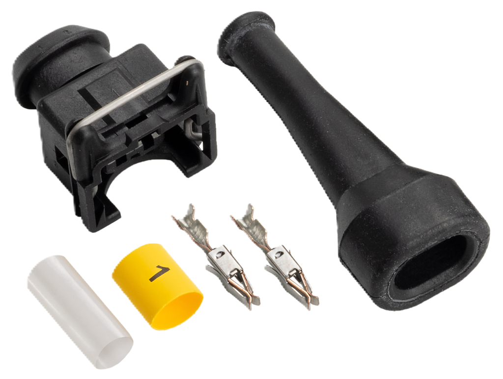 Bosch water temp & Injector connector with Straight boot