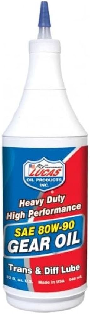 [10043] Lucas Oil Sae 80w 90 Trans & Diff Lube Gear Oil 946ml