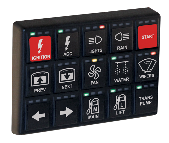 [41400] MoTeC CAN Keypad 15 Button