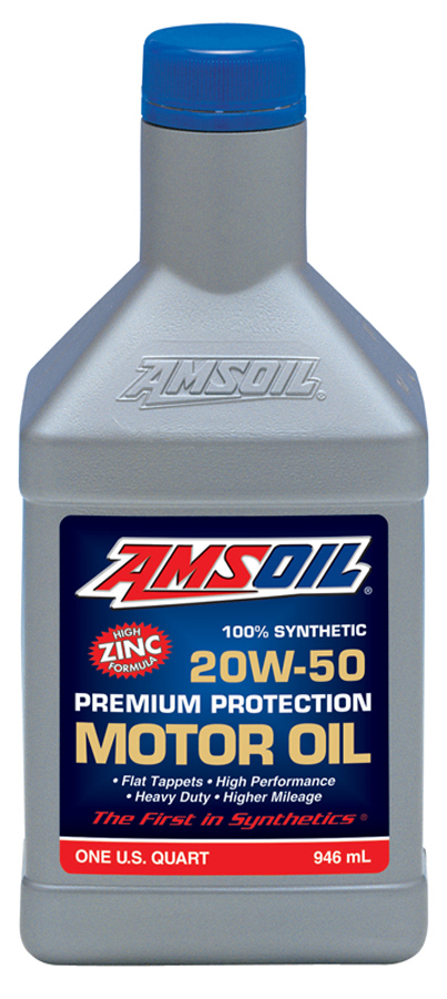AMSOIL Synthetic 20w50 high zinc oil