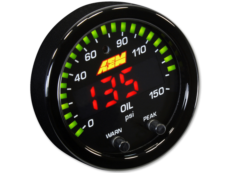 AEM X-Gauge Fluid Pressure 150psi