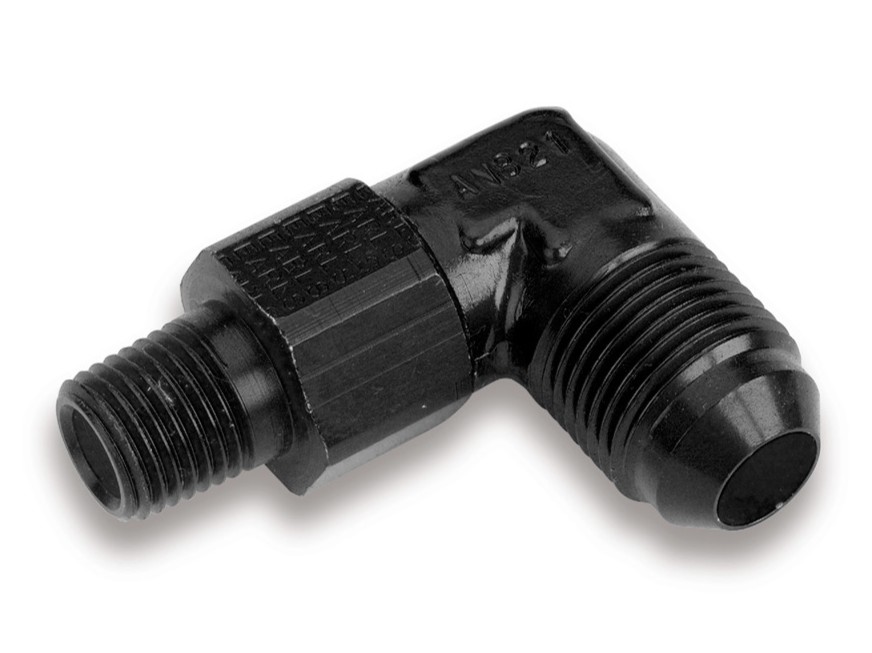 [AN9221-3D] ANF Male AN to Male Swivel NPT 90° (-3, 1/8)