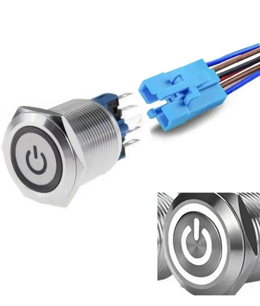 LED 12V 22mm ON-OFF Switch