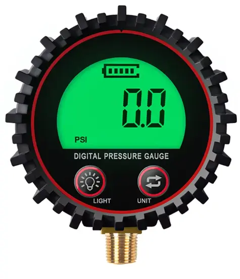 [B-BM0090C] Digital Gas Pressure Gauge 255psi  (1/4)