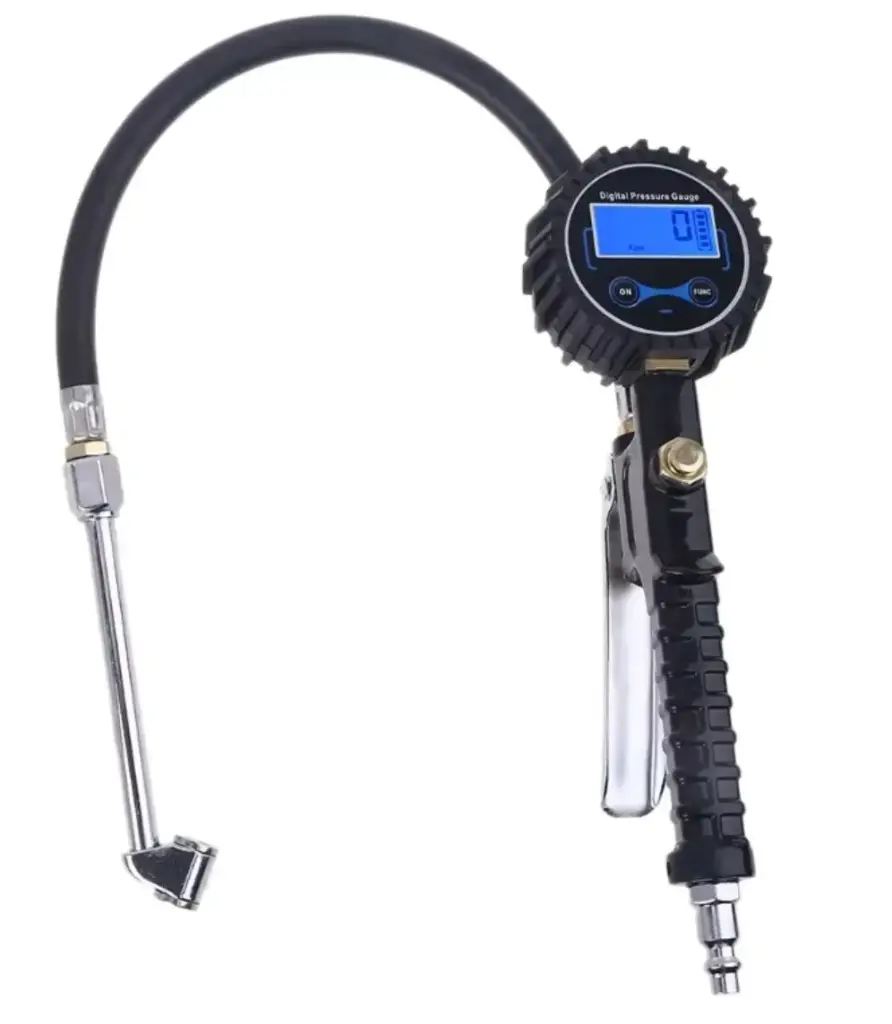 [9FF101391] Car Tire Inflator with Digital LCD Air Pressure Gauge