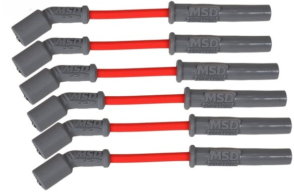 [6U-MSD-AEM-B] MSD Customize Spark Plug Wire Set of 6pcs for AEM Coil  (Black)