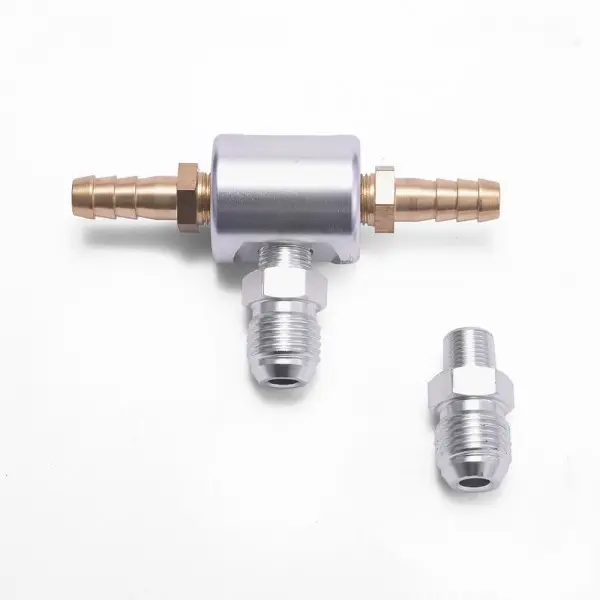 [EPAA01G68K] 6AN To 1/8NPT Fitting , 8mm To 1/8NPT Fitting , 1/8NPT Tee Fuel Pressure Gauge Adaptor Kit