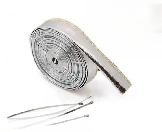[EP-WR100GZ] Heat Shield Sleeve Silver  (10mm)